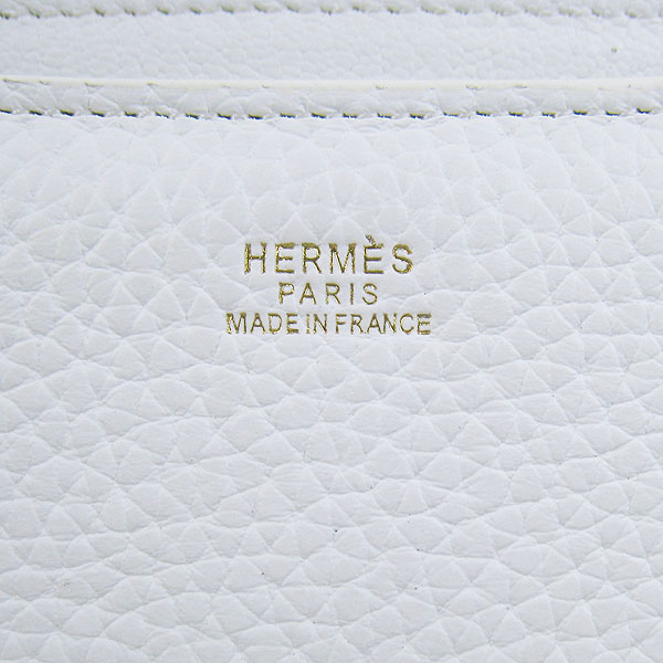 7A Hermes Constance Togo Leather Single Bag White Gold Hardware H020 - Click Image to Close